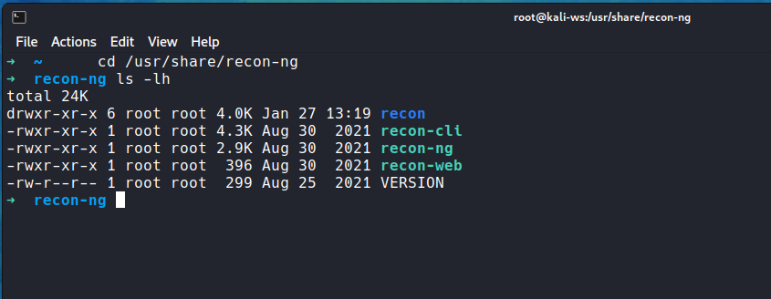 Recon-ng Framework
